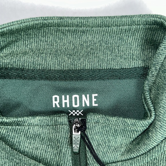 Rhone Commuter 1/4 Zip Pullover Trekking Green Loden Frost Men's NWT - Picture 3 of 9
